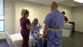 Physical Therapy Transfer Training  How To Transfer From Wheelchair To Bed [upl. by Asila]