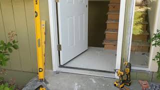 Jeld Wen Front Door Installation  Really crappy products and craftsmanship PART 1 [upl. by Dilks]