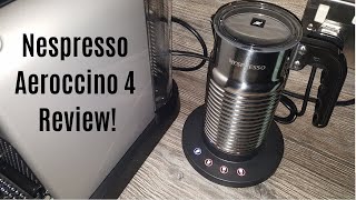 Nespresso Aeroccino 4 Milk Frother Review  Worth upgrading from the Aeroccino 3 [upl. by Laucsap]