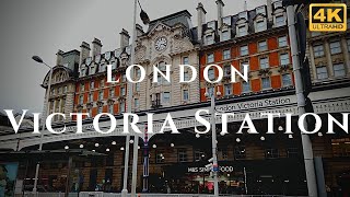 London Victoria Station Walk Through England 4K [upl. by Ruthi]