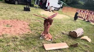 A fabulous range of wooden sculpture at Caerleon festival 2024 [upl. by Glantz606]