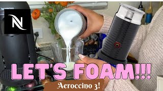 How To Foam Milk With Aeroccino 3 Make Coffee With Foam Tips amp Tricks  Easy Foamed Latte Recipe [upl. by Tenenbaum]