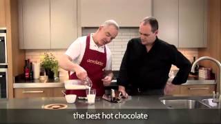 How to make a hot chocolate using an aerolatte milk frother [upl. by Arahas]