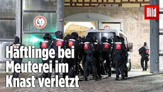 Gefängnismeuterei Polizei stürmt Knast in Thüringen  JVA Untermaßfeld [upl. by Macgregor]